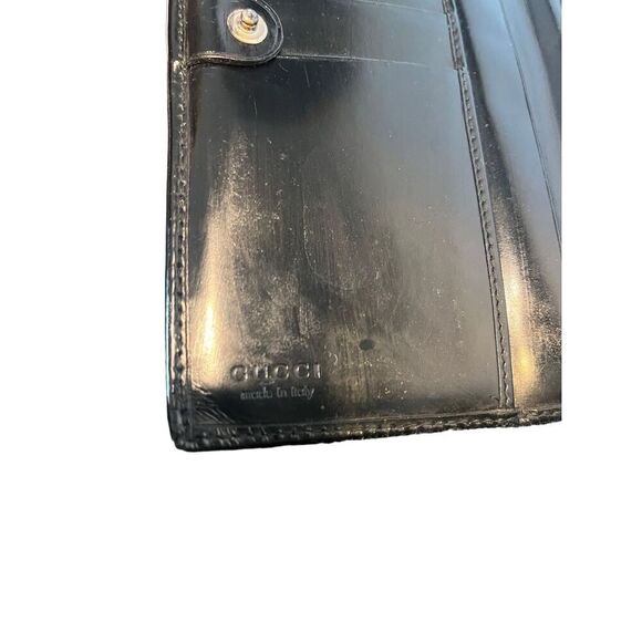 Gucci Black Leather Long Wallet - Picture 3 of 14